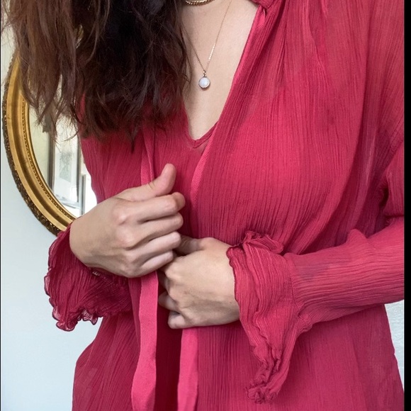 See By Chloe stunning rose colored blouse. - Picture 2 of 5